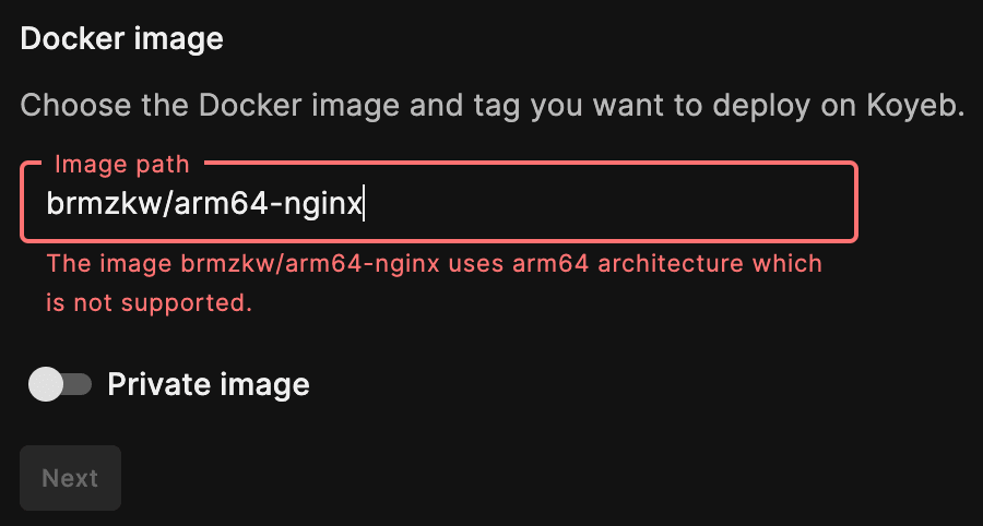 Add platform detection for Docker images, improved error message for Docker deployments, CLI v3.11, and using Groq on Koyeb